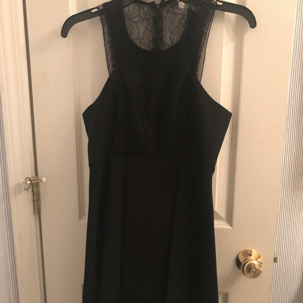 Bcbg generation black, lacy back, dress